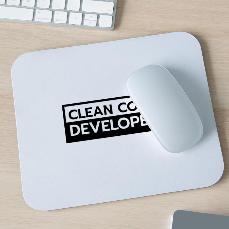 Clean Code Developer Coder Programmer Gift Mouse Pad (horizontal)