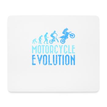 Motocycliste Evolution Homme Développement - Tapis de souris (format paysage) - blanc - Devant