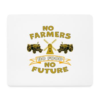 No Farmers No Future - Farmers Gift - Mousepad (Querformat) - Weiß - Vorne