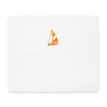Segler Herzschlag Hobby Herzfrequenz Segelboot - Mousepad (Querformat) - Weiß - Vorne