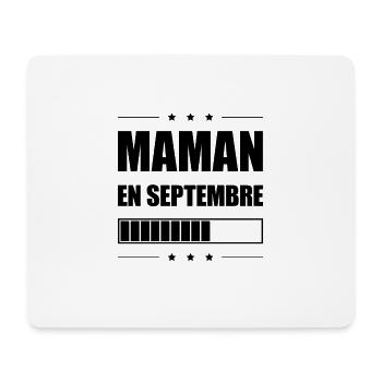 MAMAN EN SEPTEMBRE - Tapis de souris (format paysage) - blanc - Devant
