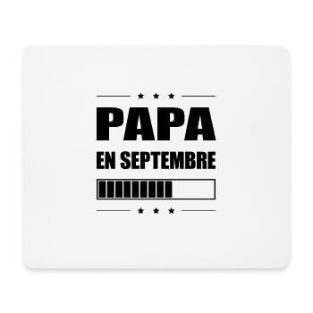 PAPA EN SEPTEMBRE - Tapis de souris (format paysage) - blanc - Devant