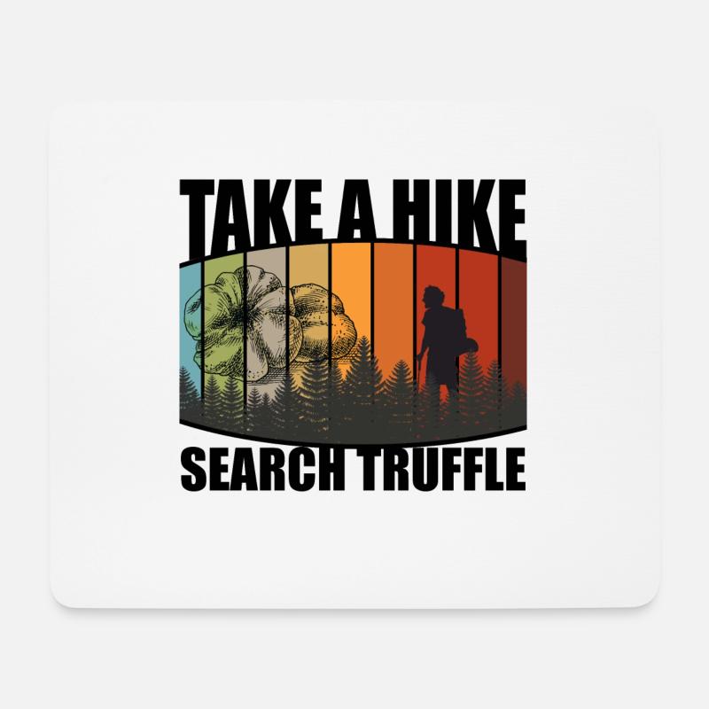 Truffle, Dog, Mushroom, Hunter, Hiking - Mouse Pad (horizontal) - white
