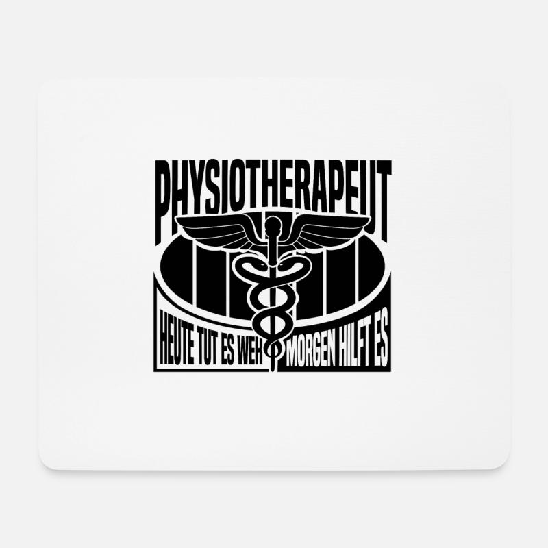 Physiotherapie Ergotherapeut Idee Physiotherapeut - Mousepad (Querformat) - Weiß