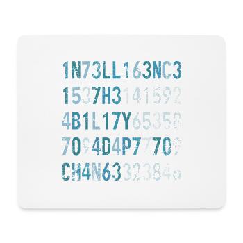 Intelligence Is The Ability To Adapt To Change - Mouse Pad (horizontal) - white - Front