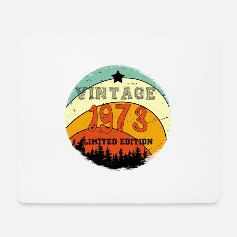 Vintage 1973 Limited - Mousepad (Querformat) - Weiß