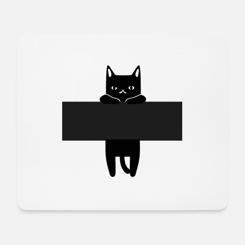 Cat - Mouse Pad (horizontal) - white