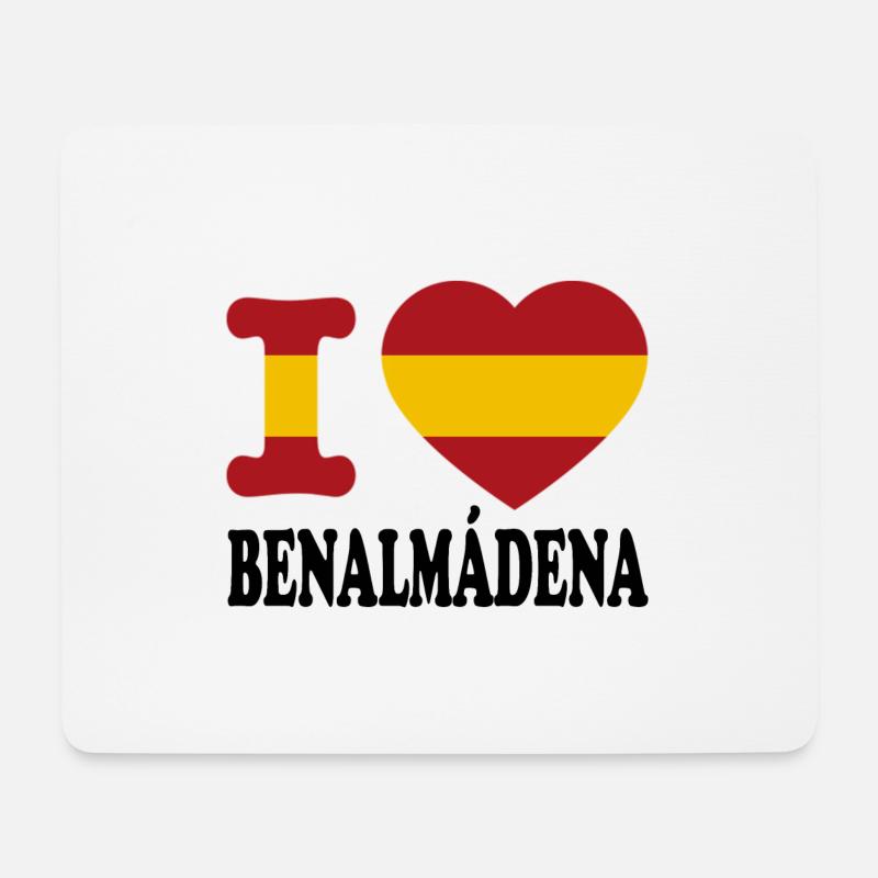 I love Benalmadena - Mouse Pad (horizontal) - white