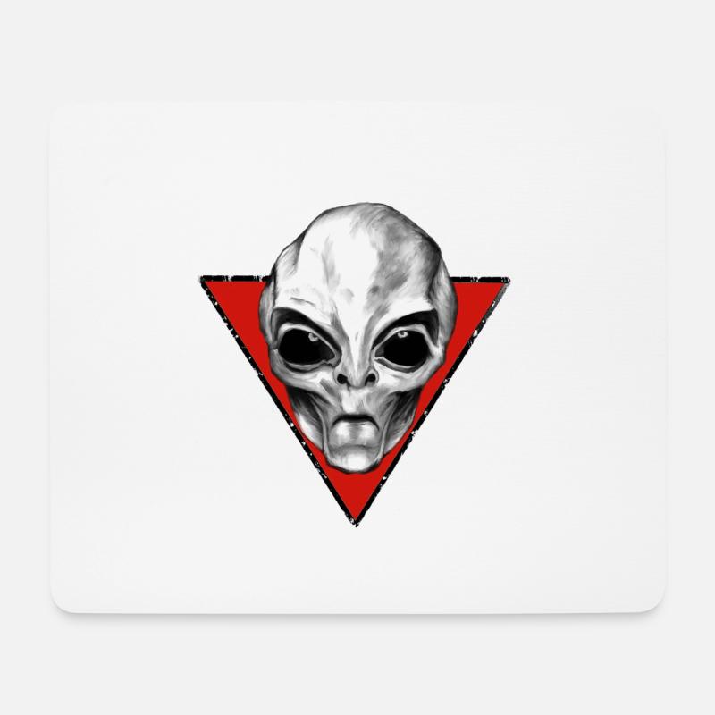 alien - Mousepad (Querformat) - Weiß