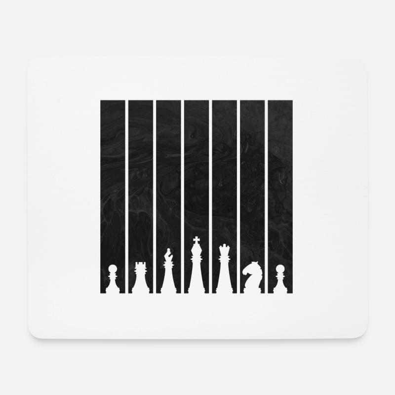 SCHACH - Mousepad (Querformat) - Weiß