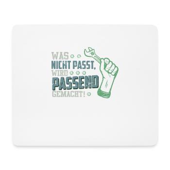 Handwerker Spruch Vintage Geschenk Werkzeug - Mousepad (Querformat) - Weiß - Vorne