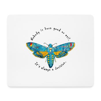 Cérête de tête de mort - Tapis de souris (format paysage) - blanc - Devant