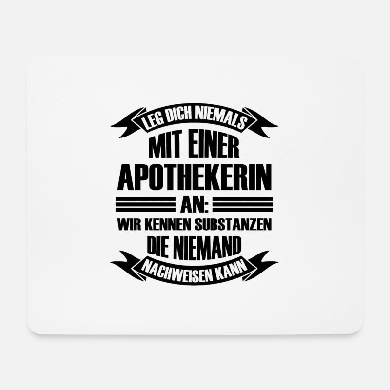 Mit einer Apothekerin Apotheke Geschenk - Mousepad (Querformat) - Weiß