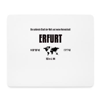 Erfurt schönste Stadt der Welt - Mousepad (Querformat) - Weiß - Vorne