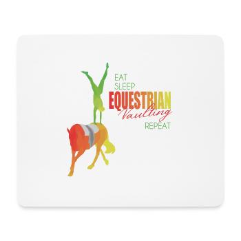 Voltigieren Pferd Geschenk - Mousepad (Querformat) - Weiß - Vorne