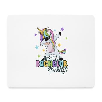 Bachelor Party 2021 Licorne cadeau - Tapis de souris (format paysage) - blanc - Devant