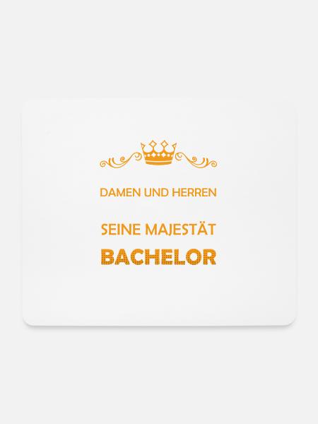 Bachelor Abschluss 2021 Geschenk Spruch König - Mousepad (Querformat) - Weiß