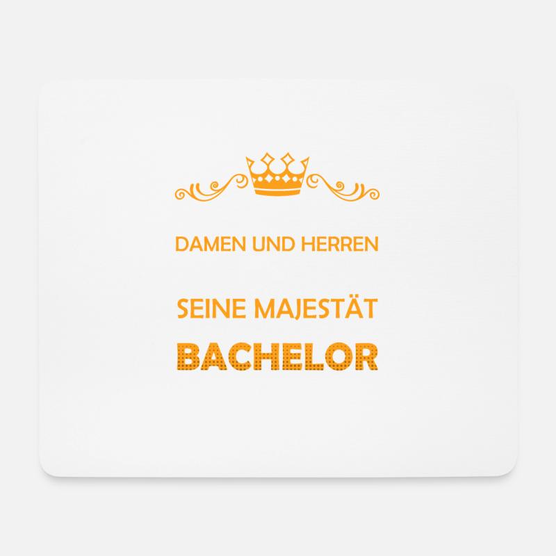 Bachelor Abschluss 2021 Geschenk Spruch König - Mousepad (Querformat) - Weiß