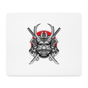 samurai shogun - Mousepad (Querformat) - Weiß - Vorne