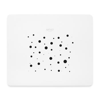 Artist Polka Dots Black - Tapis de souris (format paysage) - blanc - Devant