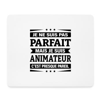 ANIMATEUR - Tapis de souris (format paysage) - blanc - Devant