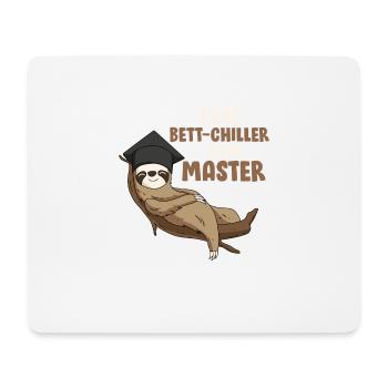 Bett-Chiller zum Master Abschluss 2021 Geschenk - Mousepad (Querformat) - Weiß - Vorne