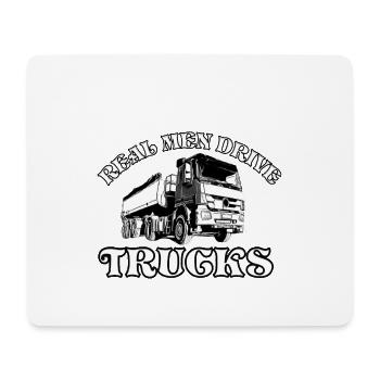 Camions - Tapis de souris (format paysage) - blanc - Devant