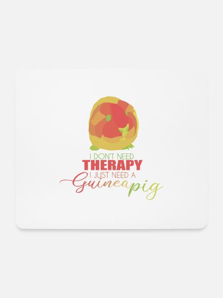 Meerschweinchen Genschenk - Mousepad (Querformat) - Weiß