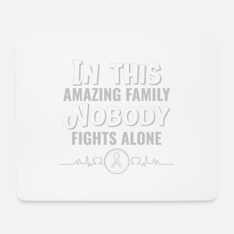 Kampf gegen Krebs - Mousepad (Querformat) - Weiß