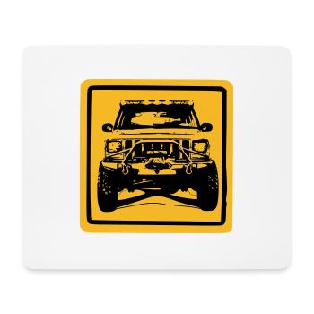 Yellow XJ - Mouse Pad (horizontal) - white - Front