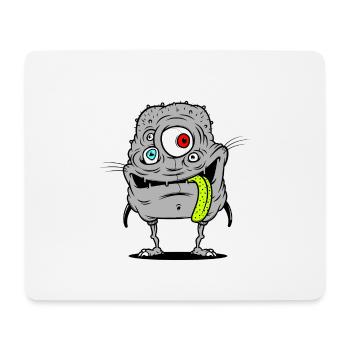 freaky troll - Mouse Pad (horizontal) - white - Front
