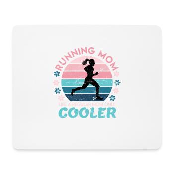 Laufen Geschenk Damen Running Mom Mutter Spruch - Mousepad (Querformat) - Weiß - Vorne