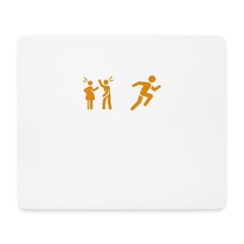 Funny Running Sports Motif Running Men Gift - Mouse Pad (horizontal) - white - Front
