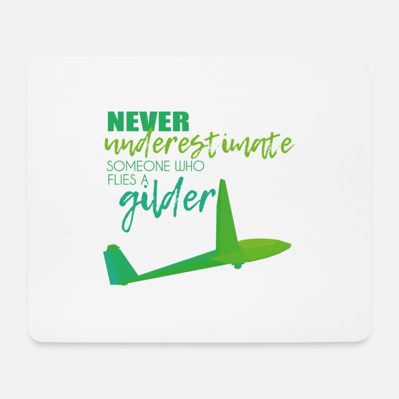 Segelfliegen Segelflieger - Mousepad (Querformat) - Weiß