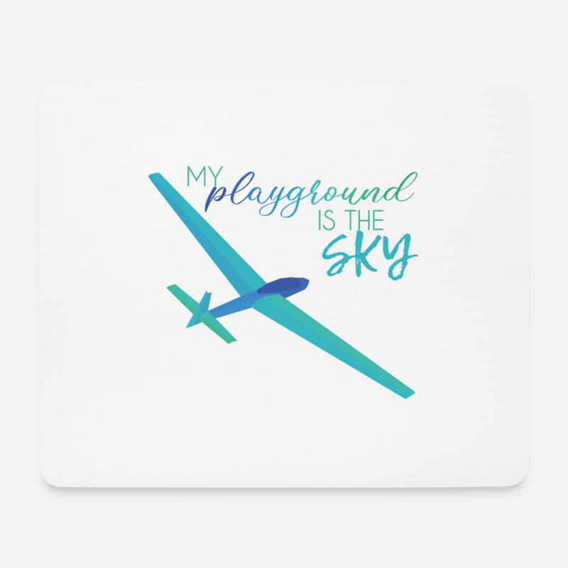 Segelfliegen Segelflieger - Mousepad (Querformat) - Weiß