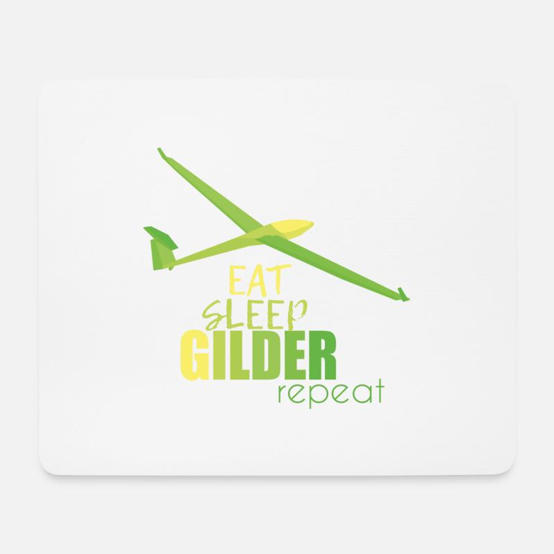 Segelfliegen Segelflieger - Mousepad (Querformat) - Weiß