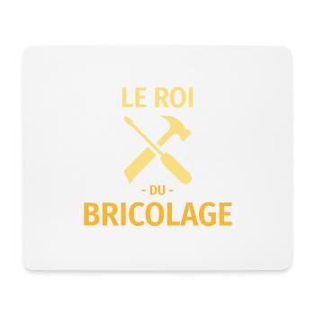 Le roi du bricolage - Tapis de souris (format paysage) - blanc - Devant