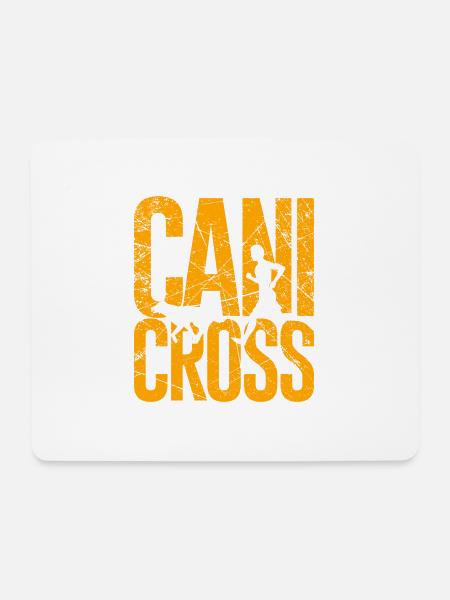 Canicross Running with Dog Zughund Dog Sport - Mouse Pad (horizontal) - white