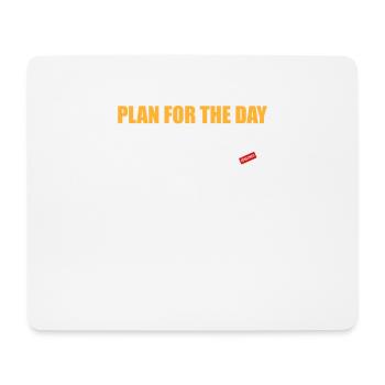 Plan for the day Kaffee Grillen Bier Beischlaf - Mousepad (Querformat) - Weiß - Vorne