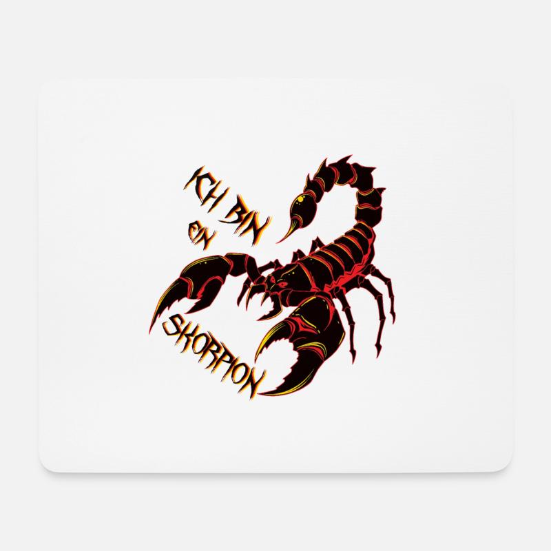 Skorpion Sternzeichen @ Markus - Mousepad (Querformat) - Weiß