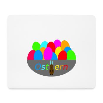 Osternest sorgt für einen bunten Look! (Ostereier) - Mousepad (Querformat) - Weiß - Vorne