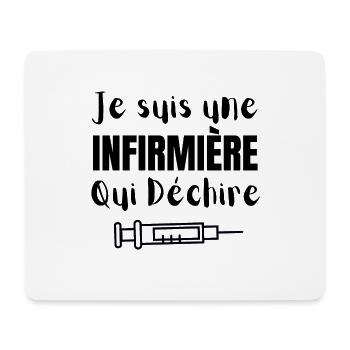 je suis une infirmière qui déchire - Tapis de souris (format paysage) - blanc - Devant