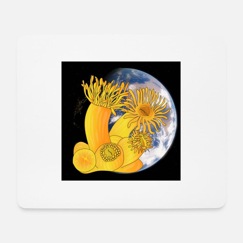 Coral polyps coral planet earth - Mouse Pad (horizontal) - white