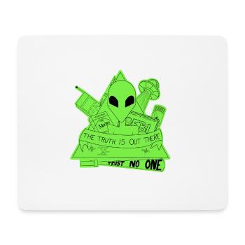 The Truth is out there - Mousepad (Querformat) - Weiß - Vorne