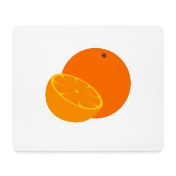 orange - Mousepad (Querformat) - Weiß - Vorne