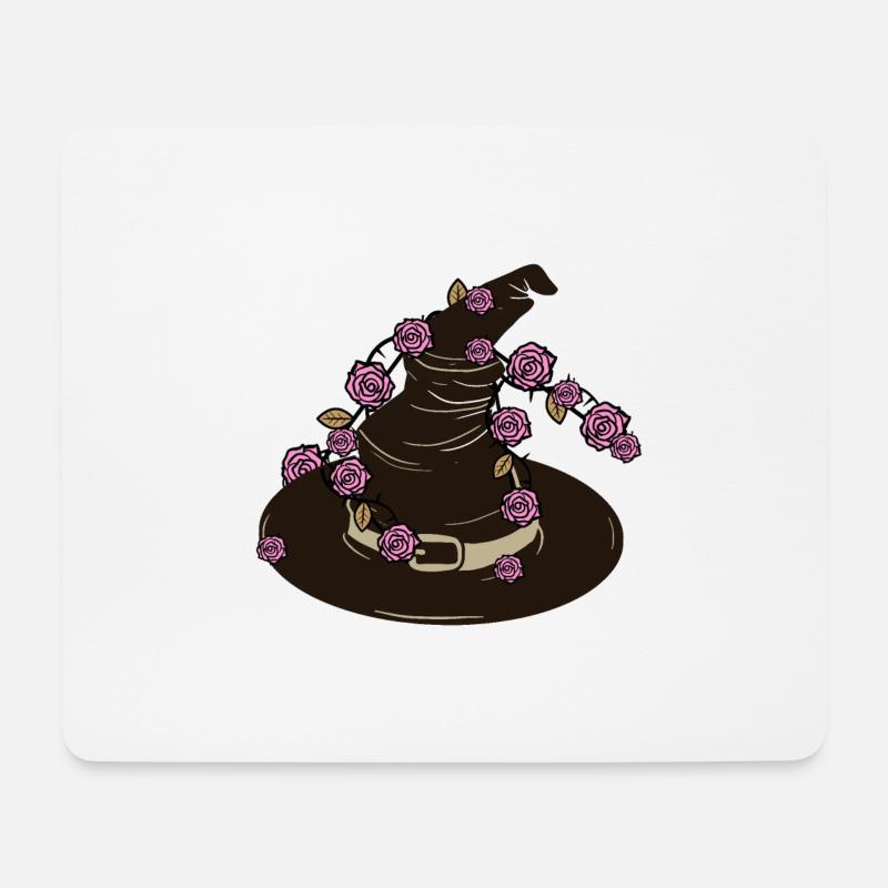 Hexe - Mousepad (Querformat) - Weiß