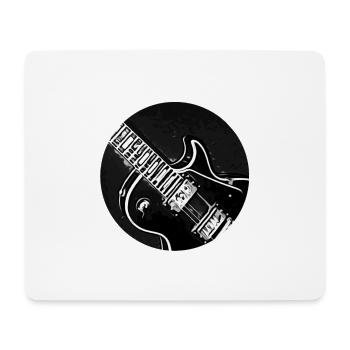 Guitare - Tapis de souris (format paysage) - blanc - Devant