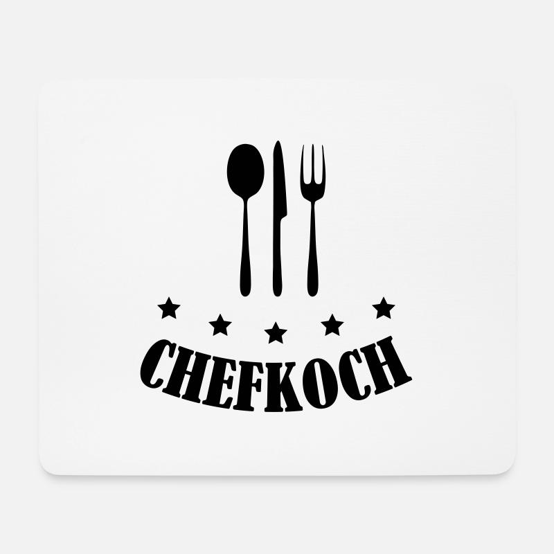 chefkoch - Mousepad (Querformat) - Weiß