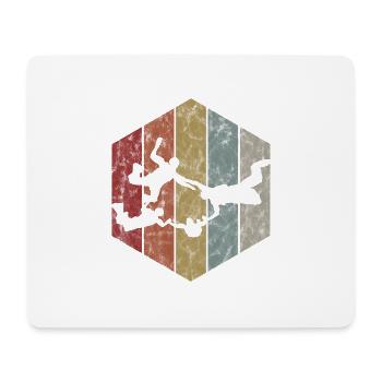 Fallschirmspringer Fallschirm Fallschirmspringen - Mousepad (Querformat) - Weiß - Vorne