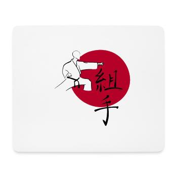Oi Tsuki Karate - Mouse Pad (horizontal) - white - Front